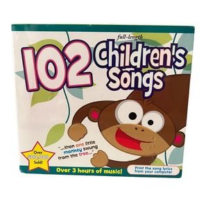 102 Full Length Children's Songs Music 3-CD Set Over 3 Hours Of Music NEW